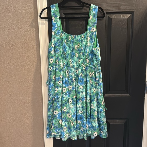 As U Wish Blue Floral Midi Dress - Picture 6 of 6
